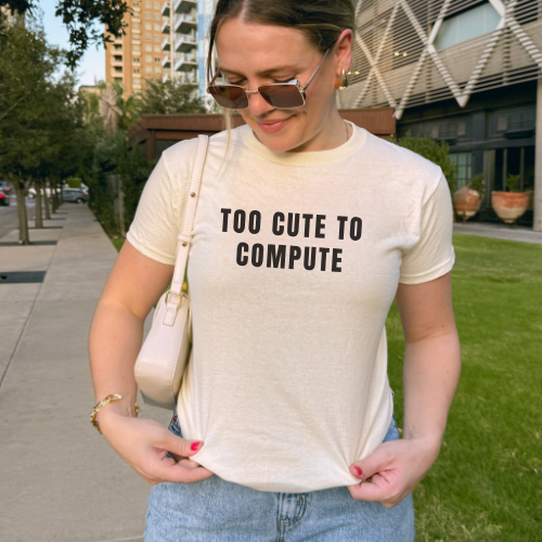 Too Cute to Compute Baby Tee