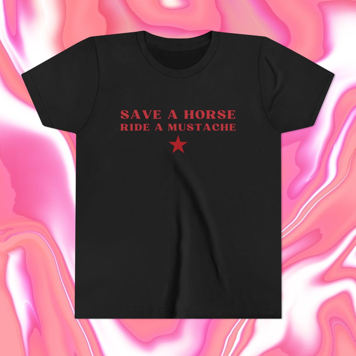 Save a Horse Ride A Mustache Baby Tee