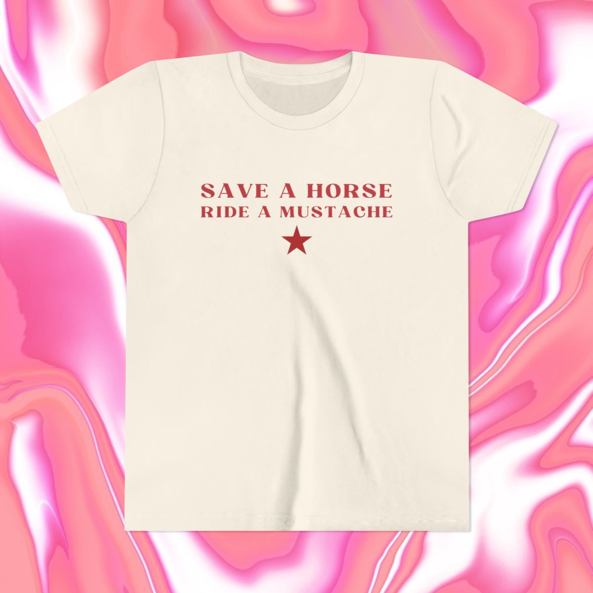 Save a Horse Ride A Mustache Baby Tee