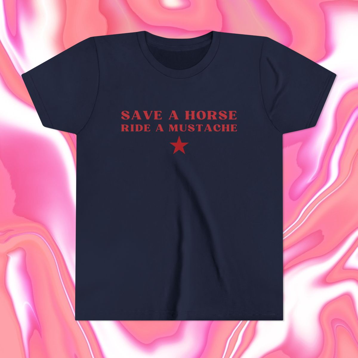 Save a Horse Ride A Mustache Baby Tee