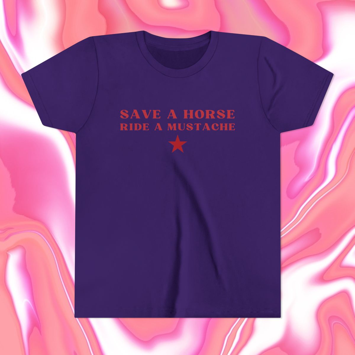 Save a Horse Ride A Mustache Baby Tee