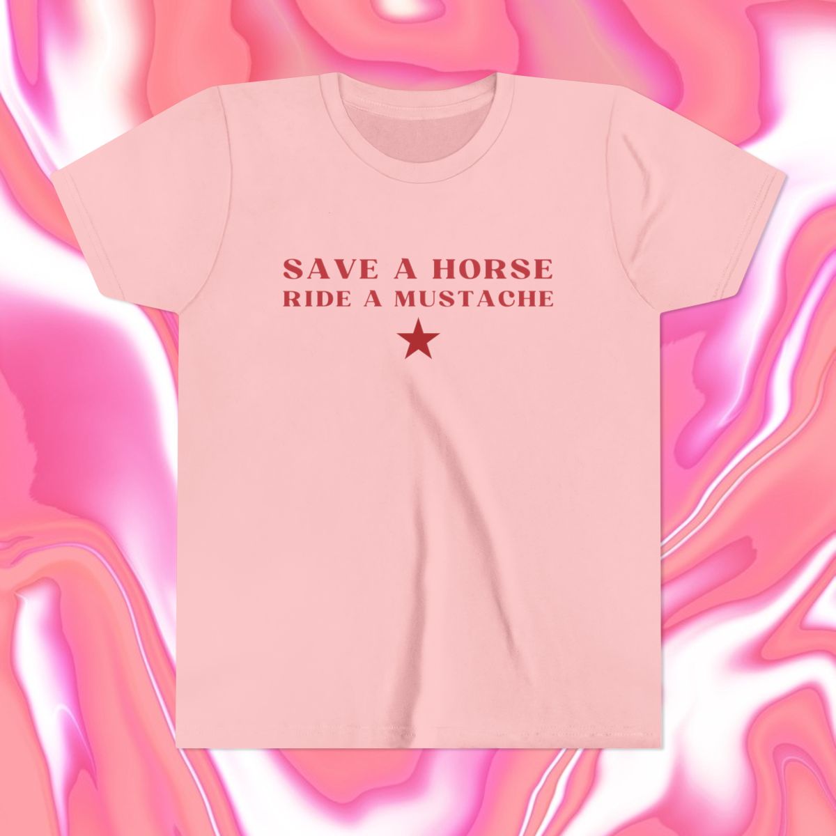 Save a Horse Ride A Mustache Baby Tee