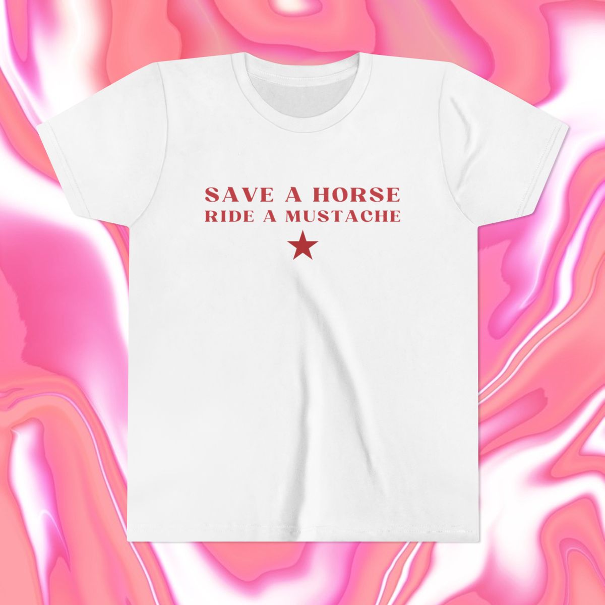 Save a Horse Ride A Mustache Baby Tee